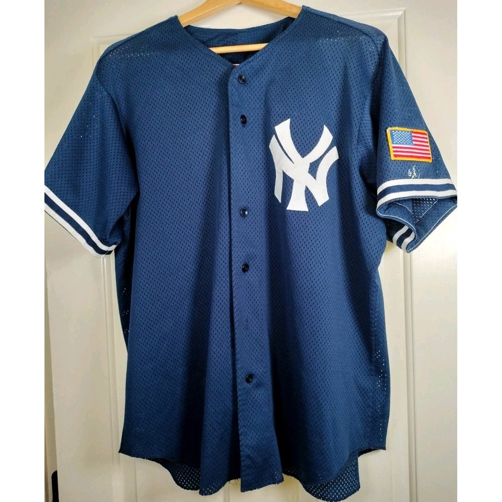 Vintage Wilson New York Yankees Stan Musial World Series Jersey Men XL #14 USA
